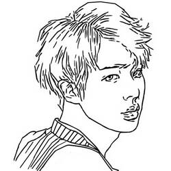 Dibujo para colorear: BTS (Personas Famosas) #202358 - Dibujos para Colorear e Imprimir Gratis