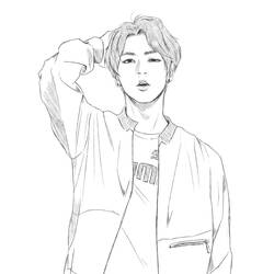 Dibujo para colorear: BTS (Personas Famosas) #202360 - Dibujos para Colorear e Imprimir Gratis