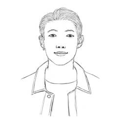 Dibujo para colorear: BTS (Personas Famosas) #202367 - Dibujos para Colorear e Imprimir Gratis
