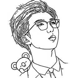 Dibujo para colorear: BTS (Personas Famosas) #202368 - Dibujos para Colorear e Imprimir Gratis