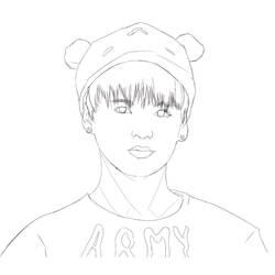 Dibujo para colorear: BTS (Personas Famosas) #202372 - Dibujos para Colorear e Imprimir Gratis
