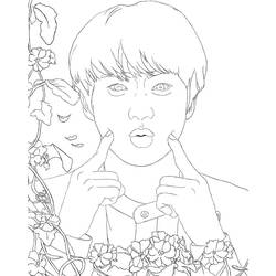 Dibujo BTS (Personas Famosas) #202398 para imprimir y colorear