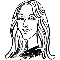 Dibujo para colorear: Celine Dion (Personas Famosas) #122583 - Dibujos para Colorear e Imprimir Gratis