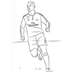 Dibujos para colorear: Cristiano Ronaldo - Dibujos para Colorear e Imprimir Gratis