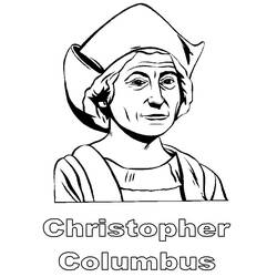 Dibujo para colorear: Cristóbal Colón (Personas Famosas) #173567 - Dibujos para Colorear e Imprimir Gratis