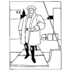 Dibujo para colorear: Cristóbal Colón (Personas Famosas) #173570 - Dibujos para Colorear e Imprimir Gratis