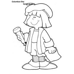 Dibujo para colorear: Cristóbal Colón (Personas Famosas) #173572 - Dibujos para Colorear e Imprimir Gratis