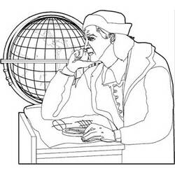 Dibujo para colorear: Cristóbal Colón (Personas Famosas) #173574 - Dibujos para Colorear e Imprimir Gratis