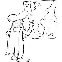 Dibujo para colorear: Cristóbal Colón (Personas Famosas) #173575 - Dibujos para Colorear e Imprimir Gratis