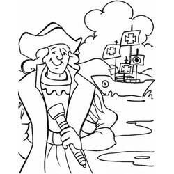 Dibujo para colorear: Cristóbal Colón (Personas Famosas) #173578 - Dibujos para Colorear e Imprimir Gratis