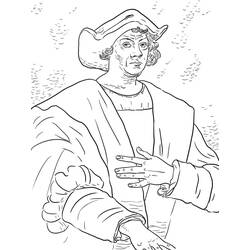 Dibujo para colorear: Cristóbal Colón (Personas Famosas) #173581 - Dibujos para Colorear e Imprimir Gratis