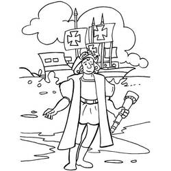 Dibujo para colorear: Cristóbal Colón (Personas Famosas) #173583 - Dibujos para Colorear e Imprimir Gratis