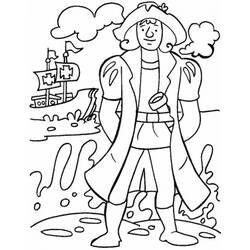 Dibujo para colorear: Cristóbal Colón (Personas Famosas) #173585 - Dibujos para Colorear e Imprimir Gratis