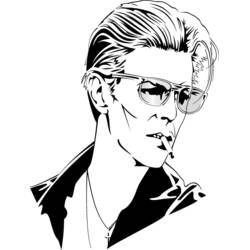 Dibujo para colorear: David Bowie (Personas Famosas) #121955 - Dibujos para Colorear e Imprimir Gratis