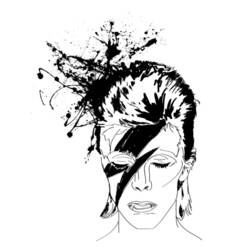 Dibujo para colorear: David Bowie (Personas Famosas) #122003 - Dibujos para Colorear e Imprimir Gratis