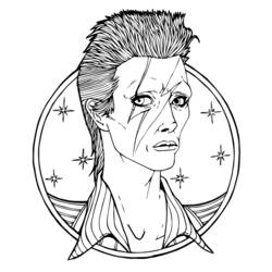Dibujo para colorear: David Bowie (Personas Famosas) #122063 - Dibujos para Colorear e Imprimir Gratis