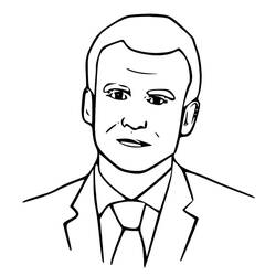 Dibujo para colorear: Emmanuel Macron (Personas Famosas) #188308 - Dibujos para Colorear e Imprimir Gratis