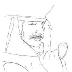 Dibujo para colorear: Johnny Depp (Personas Famosas) #123714 - Dibujos para Colorear e Imprimir Gratis