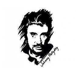 Dibujos para colorear: Johnny Hallyday - Dibujos para Colorear e Imprimir Gratis