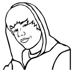 Dibujo para colorear: Justin Bieber (Personas Famosas) #122438 - Dibujos para Colorear e Imprimir Gratis