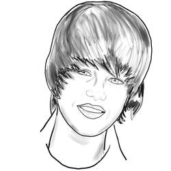 Dibujo para colorear: Justin Bieber (Personas Famosas) #122453 - Dibujos para Colorear e Imprimir Gratis