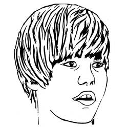 Dibujo para colorear: Justin Bieber (Personas Famosas) #122458 - Dibujos para Colorear e Imprimir Gratis