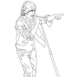 Dibujo para colorear: Justin Bieber (Personas Famosas) #122467 - Dibujos para Colorear e Imprimir Gratis
