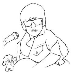 Dibujo para colorear: Justin Bieber (Personas Famosas) #122473 - Dibujos para Colorear e Imprimir Gratis
