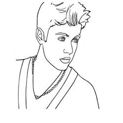 Dibujo para colorear: Justin Bieber (Personas Famosas) #122481 - Dibujos para Colorear e Imprimir Gratis