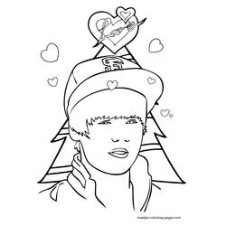 Dibujo para colorear: Justin Bieber (Personas Famosas) #122483 - Dibujos para Colorear e Imprimir Gratis