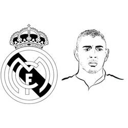 Dibujos para colorear: Karim Benzema - Dibujos para Colorear e Imprimir Gratis