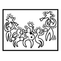 Dibujo para colorear: Keith Haring (Personas Famosas) #180583 - Dibujos para Colorear e Imprimir Gratis