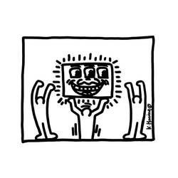 Dibujo para colorear: Keith Haring (Personas Famosas) #180584 - Dibujos para Colorear e Imprimir Gratis