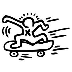 Dibujo para colorear: Keith Haring (Personas Famosas) #180587 - Dibujos para Colorear e Imprimir Gratis