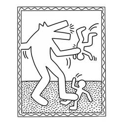 Dibujo para colorear: Keith Haring (Personas Famosas) #180590 - Dibujos para Colorear e Imprimir Gratis