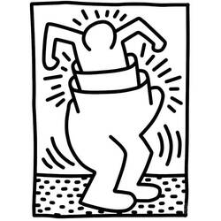Dibujo para colorear: Keith Haring (Personas Famosas) #180591 - Dibujos para Colorear e Imprimir Gratis