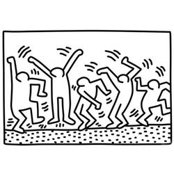 Dibujo para colorear: Keith Haring (Personas Famosas) #180595 - Dibujos para Colorear e Imprimir Gratis