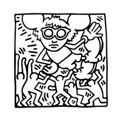 Dibujo para colorear: Keith Haring (Personas Famosas) #180597 - Dibujos para Colorear e Imprimir Gratis