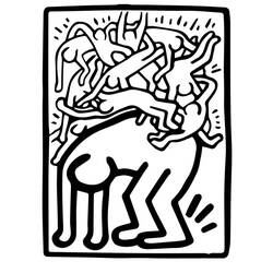 Dibujo para colorear: Keith Haring (Personas Famosas) #180600 - Dibujos para Colorear e Imprimir Gratis