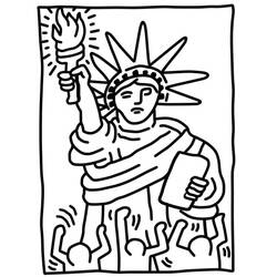 Dibujo para colorear: Keith Haring (Personas Famosas) #180601 - Dibujos para Colorear e Imprimir Gratis
