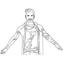 Dibujo para colorear: Kendji Girac (Personas Famosas) #191268 - Dibujos para Colorear e Imprimir Gratis