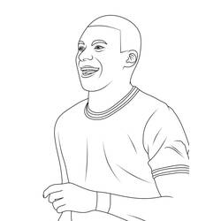 Dibujo para colorear: Kylian Mbappe (Personas Famosas) #174685 - Dibujos para Colorear e Imprimir Gratis
