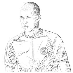 Dibujo para colorear: Kylian Mbappe (Personas Famosas) #174692 - Dibujos para Colorear e Imprimir Gratis