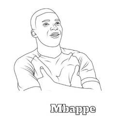 Dibujo para colorear: Kylian Mbappe (Personas Famosas) #218342 - Dibujos para Colorear e Imprimir Gratis