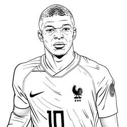 Dibujo para colorear: Kylian Mbappe (Personas Famosas) #218344 - Dibujos para Colorear e Imprimir Gratis