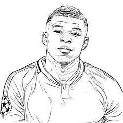 Dibujo para colorear: Kylian Mbappe (Personas Famosas) #218345 - Dibujos para Colorear e Imprimir Gratis