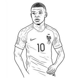 Dibujo para colorear: Kylian Mbappe (Personas Famosas) #218348 - Dibujos para Colorear e Imprimir Gratis