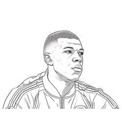 Dibujo para colorear: Kylian Mbappe (Personas Famosas) #218349 - Dibujos para Colorear e Imprimir Gratis