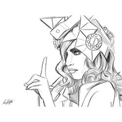 Dibujos para colorear: Lady Gaga - Dibujos para Colorear e Imprimir Gratis