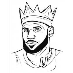 Dibujos para colorear: LeBron James - Dibujos para Colorear e Imprimir Gratis